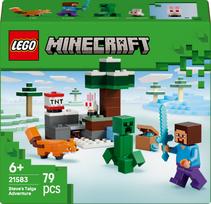 senukai minecraft lego - LEGO MINECRAFT Steve's Taiga Adventure 21583 - 1 nuotrauka