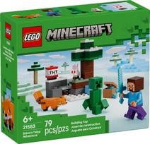 senukai minecraft lego - LEGO MINECRAFT Steve's Taiga Adventure 21583 - 2 nuotrauka