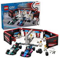 lego konstruktoris - LEGO F1 Garage & Mercedes-AMG & Alpine Cars 60444 - 2 nuotrauka