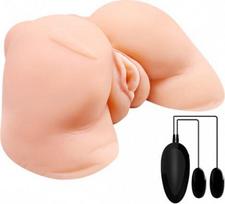 Masturbatorius LYBAILE Crazy Bull Julie Vagina ir Anus Juodas (Black)