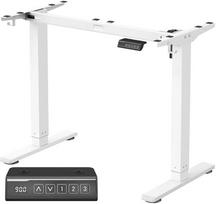 reguliuojamo aukscio stalai - VASAGLE Reguliuojamo aukščio elektrinis stalas LSD021B01V2 Matinis Baltas (Matte White) - 1 nuotrauka