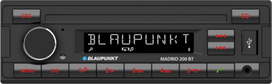 automagnetola 1 din - Blaupunkt Madrid 200 BT - 1 nuotrauka