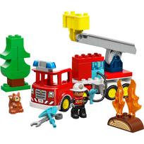 senukai lego - LEGO DUPLO TOWN Wóz strażacki z wężem i strażakiem 10473 - 7 nuotrauka