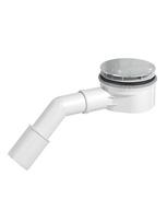 Sifonas dušo padėklui HARMONY Har-0348, skersmuo 90 mm, žemas, baltas/chromas
