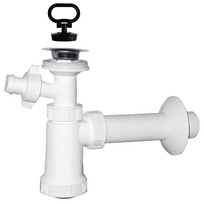 Plastbrno Praustuvo sifonas EU1N332 1 1 4x32 mm, su išleidimo anga ir v m jungtimi