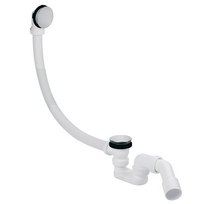 Plastbrno Vonios sifonas EVK0147 Klik Klak Inox, 45°, 40 50mm, L=75cm
