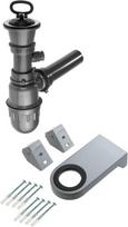 Sifonas plieninei ūkinei plautuvei Deante, ZXY_9965, Steel