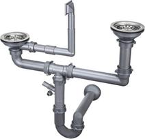 Sifonas plieninėms plautuvėms Deante ZXY_9956, Steel