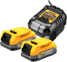 DeWalt DCB1102, Įkroviklis + 2x1,7 Ah, 18 V, Li-ion