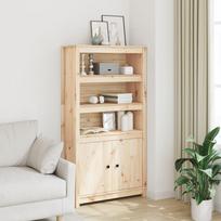 Komoda vidaXL, 80x35x154 cm, natūrali (Natural)