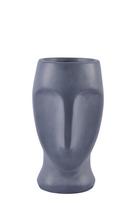 Dekoratyvinis vazonas "Veidas" Garden Center LT34721-PC, 21 cm x 19 cm x 34 cm, pilka (Gray)