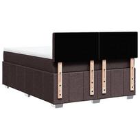 lova 140x200 - Lova Lygaus dizaino su spyruoklėmis ir čiužiniu, 140x200 cm, tamsiai ruda (Dark Brown) - 6 nuotrauka