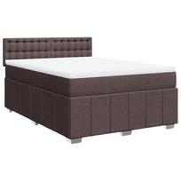 lova 140x200 - Lova Lygaus dizaino su spyruoklėmis ir čiužiniu, 140x200 cm, tamsiai ruda (Dark Brown) - 10 nuotrauka