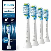 philips sonicare galvutes - Philips Sonicare Premium Plaque Defence HX9044/87 dantų šepetėlio galvutės, baltos (White), 4 vnt. - 1 nuotrauka