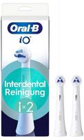 oral b io 2 - Oral-B iO Interdental Clean dantų šepetėlio galvutės, baltos (White), 2 vnt. - 1 nuotrauka