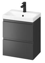 Vonios spintelė su praustuvu Cersanit 888 MODUO SLIM 50, balta (White)