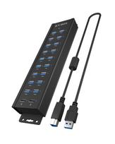 icy box - Icy Box IB-HUB1720-U3 20-in-1 USB HUB su maitinimo šaltiniu (Juodas/Black) - 7 nuotrauka