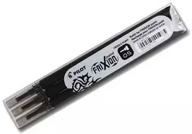 Pilot Frixion Point, 0.5 mm, Juoda (Black), 3 vnt.