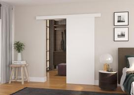 Stumdomos durys ADRK Furniture Daan 86, baltos (White)