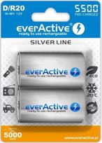 sausi akumuliatoriai - everActive R20/D Ni-MH 5500 mAh Įkraunamos baterijos 2 vnt. - 1 nuotrauka