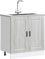 Porto Kitchen Bottom Cabinet, Pilka Sonoma (Grey Sonoma) 80x46x81,5 cm