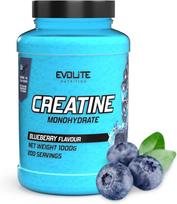Kreatinas EvoLite Creatine Monohydrate, mėlynių skonio, 1000 g