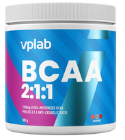 amino rugstys - Amino rūgštis VPLab BCAA 2:1:1 Raspberry, 300 g - 1 nuotrauka