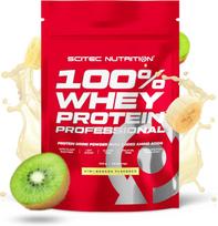 Proteinai Scitec Nutrition 100% Whey Protein Professional, bananų skonio/kivių skonio, 500 g