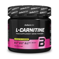 Maisto papildas BioTech USA L-Carnitine, cirtinų šaltos arbatos skonio, 150 g