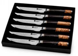 Kamazaki Damasko plieno peilių rinkinys kepsniams KZI110STK, 6 vnt.