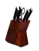 Kamazaki Damasko plieno peilių rinkinys su stovu KAMAZAKI KZI004SET, 4 vnt.