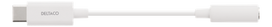 3 5 mm usb c - DELTACO USB-C į 3.5mm, 11 cm, baltas / USBC-1145 - 1 nuotrauka
