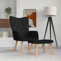 Fotelis VLX Relaxing, juodas, 69 cm x 61.5 cm x 95.5 cm