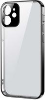 Joyroom New Beauty Series ultra plonas dėklas su galvanizuotu rėmeliu iPhone 12 mini Juodas (Black)
