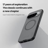 Nillkin Super Frosted PRO Back Dėklas Google Pixel 10 Pro XL Skaidrus Juodas (Transparent Black)