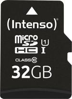 microtas - Intenso Professional 32GB microSDHC UHS-I Class 10  + SD Adapter 3433480 - 1 nuotrauka