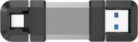 type c usb flash drive - Silicon Power Dual USB Drive | Mobile C51 | 128GB | USB Type-A and USB Type-C | Silver | SP128GBUC3C51V1S - 1 nuotrauka