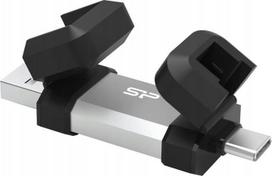 type c usb flash drive - Silicon Power Dual USB Drive | Mobile C51 | 128GB | USB Type-A and USB Type-C | Silver | SP128GBUC3C51V1S - 3 nuotrauka