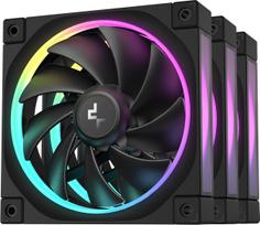 Deepcool FL12-3 in 1 Kompiuterio Korpusui Ventiliatorius 120 mm Juodas (Black) 3 vnt.