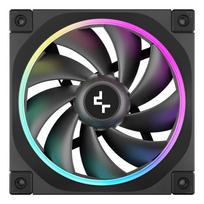 korpuso ausintuvai - Deepcool FL12-3 in 1 Kompiuterio Korpusui Ventiliatorius 120 mm Juodas (Black) 3 vnt. - 4 nuotrauka