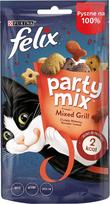 felix kaciu - FELIX Party Mix Mixed Grills příchutí hovězího, kuřecího a lososa - 1 nuotrauka