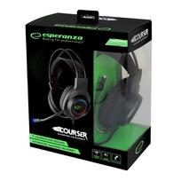 gaming ausines - Esperanza EGH7100 Juodos (Black) - 1 nuotrauka