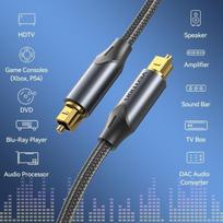 optical audio cable - Optical Audio Cable Vention 5m (Black) - 5 nuotrauka