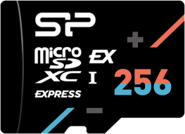 u3 256 - Silicon Power Hypera microSDXC 256GB + SD Adapter Class 10 UHS-I U3 A1 - 1 nuotrauka