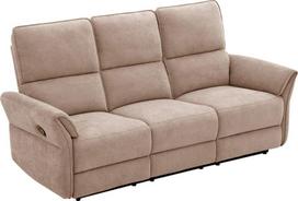 Sofa-reglaineris Home4You DAMIKA, 3-vietė, šviesiai ruda (Light Brown)