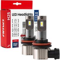 AMiO H25 CANBUS LED automobilių lemputės H8 H9 H11 H16 31W 12V