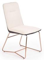 auksines valgomojo kedes - Halmar Chair K390 Cream/Dark Grey/Gold - 1 nuotrauka