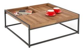 Kavos staliukas Halmar Fregata Golden Walnut, 840x800x300 mm