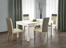 stalas baltas isskleidziamas - Valgomojo stalas Halmar Seweryn White, 1600x900x760 mm - 1 nuotrauka