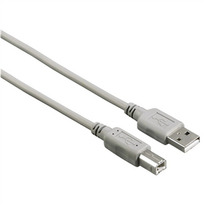 usb 2.0 a b cable - Hama USB 2.0 Cable, USB-A - USB-B, 1,5 m, pilkas - Laidas - 1 nuotrauka